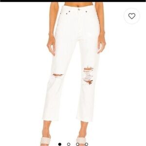 AGOLDE Riley High Rise Straight Crop Jeans